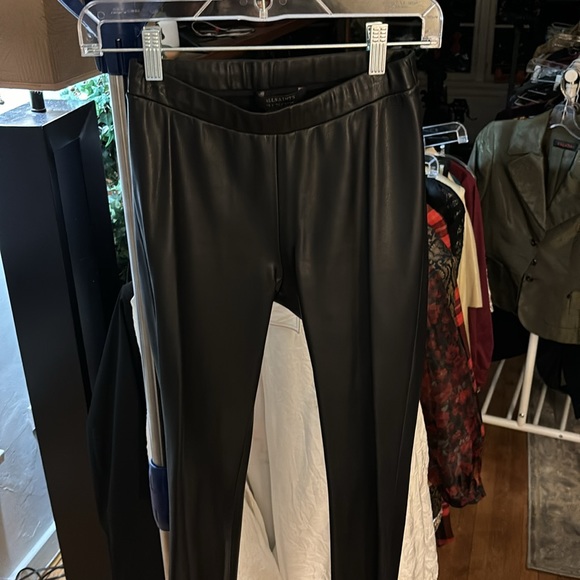 All Saints Isla Leggings Black Size 2 - Picture 3 of 4